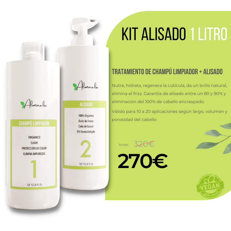 Alisado Vegano Profesional 1 litro - Aluminalia