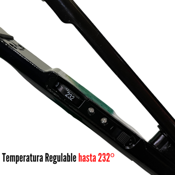 Plancha de pelo profesional K6 placas de titanio